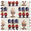 Kings Breakfast, Eggs Kingsmen - Roman Blind